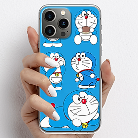 Ốp lưng cho iPhone 13 Pro, iPhone 13 Promax nhựa TPU mẫu Doraemon ham ăn