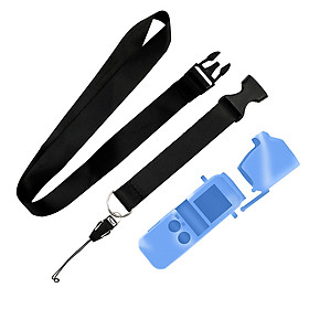 For DJI OSMO POCKET Protector Set Soft Silicone Case Cover with Neck/Wrist Strap Lanyard for Osmo Pocket Handheld Gimbal