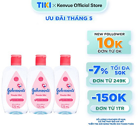 Combo 3 Chai Nước Hoa Cho Bé Johnsons Baby Cologne Hương Phấn Hoa Power Mist Baby Cologne 125ml