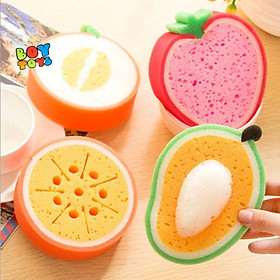 Mua Miếng bọt biển rửa bát hình trái cây  mút rửa bát hình hoa quả siêu sạch