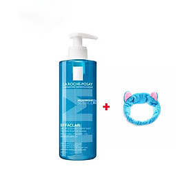 Gel rửa mặt tạo bọt làm sạch & giảm nhờn cho da dầu nhạy cảm La Roche-Posay Effaclar Purifying Foaming Gel (400ml) tặng băng đô mèo xinh xắn