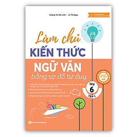 Sách - Làm chủ kiến thức Ngữ Văn bằng sơ đồ tư duy lớp 6 - Tập 1 (MC)