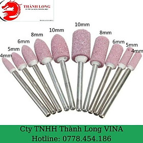 Mua 10 mũi đá mài mini chân 3ly dùng cho máy khoan mài khắc mini đa năng