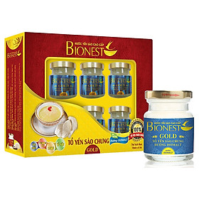 Hộp Yến sào Bionest Gold Isomalt cao cấp (dành cho người tiểu đường) - hộp 6 lọ