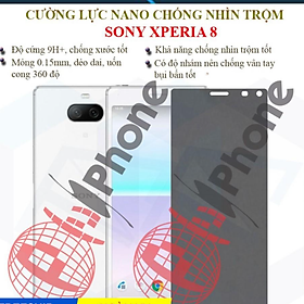 Dán chống nhìn trộm dành cho Sony Xperia 8 - Dán cường lực dẻo nano