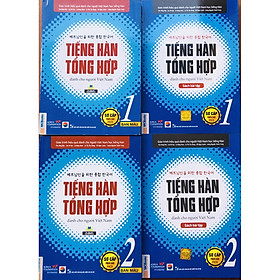 Combo 4 Cuốn Tiếng Hàn Tổng Hợp Sơ Cấp 1 và 2 Bản Màu – Học Kèm App Và Khóa Học Online