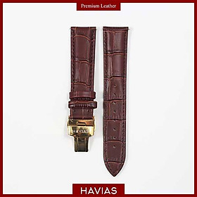Dây đồng hồ HAVIAS Lux8 - Dây Nâu (Brown)