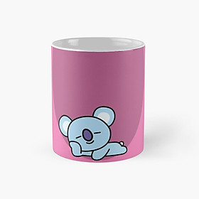 Cốc sứ in hình KOYA BT21 BTS có quai cầm