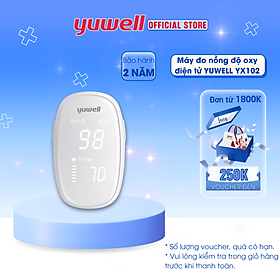Máy đo nồng độ oxy trong máu SPO2 và nhịp tim Yuwell YX102
