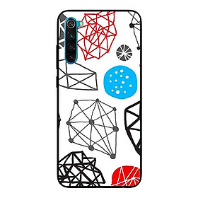 Ốp Lưng in cho Xiaomi Redmi Note 8 Mẫu Họa Tiết Khối Cầu - Hàng Chính Hãng