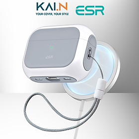 Ốp case bao dành cho airpods pro 2 / airpods pro, esr orbit hybrid case with halolock - hàng chính hãng