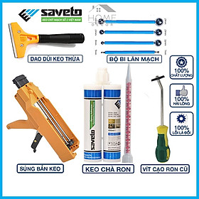 Mua COMBO Keo Chít Mạch Saveto Epoxy 2 Thành Phần  Keo Chà Ron Gạch  Keo Chà Ron 2 Thành Phần-Keo Kẻ Chỉ Gạch Cao Cấp Saveto 400ml(5 món)
