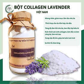 Bột Collagen Lavender đắp mặt nạ nguyên chất từ thiên nhiên 100ml handmade