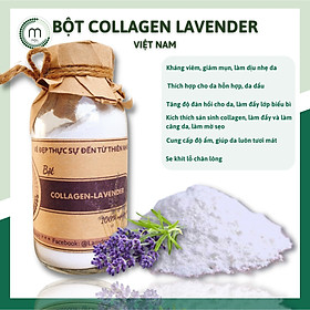 Bột Collagen, Lavender thiên nhiên đắp mặt  nguyên chất 200ml (140g) FreeShip