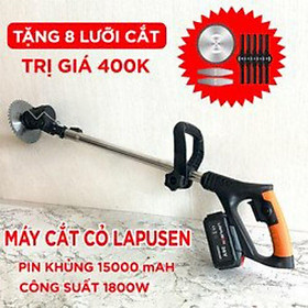 Mua Máy cắt cỏ  tỉa cành cầm tay bằng pin LAPUSEN  pin khủng 15000mah  động cơ mạnh 1800w