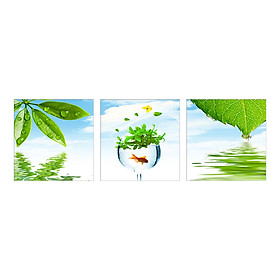 Tranh ghép nghệ thuật ly cá TNT313