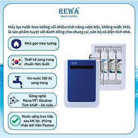 Mua MÁY LỌC NƯỚC TREO TƯỜNG REWA RW-NA-401.BLUE (hàng chính hãng)