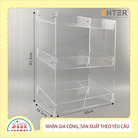 Kệ trưng bày DCHS mica Enter TBNS07 3 tầng 30x19.5x41.5cm