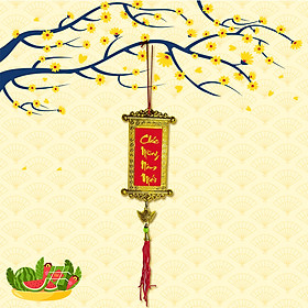 Dây Treo Câu Đối Đỏ Vạn Sự Như Ý, Chúc Mừng Năm Mới Trang Trí Cây Mai, Nhà Cửa Đón Tết
