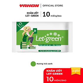  Khăn Ướt Bỏ Túi LET-GREEN 10 Miếng
