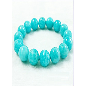 Vòng Tay Phong Thủy Đá Amazonite - Hợp Mệnh Thủy , Mộc - Mang Đến May Mắn - Tặng Kèm Dây,  01 Viên Đá Dự Phòng