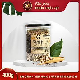 Hình ảnh Hạt Quinoa (Diêm Mạch) 3 Màu Ăn Kiêng GUfoods 400g - Giảm cân, Eat clean, Giàu lợi ích sức khoẻ