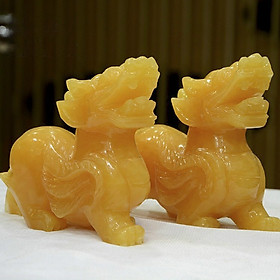 Mua Cặp Tỳ Hưu Cánh Tiên Đá Ngọc Hoàng Long - 10cm & 12cm  Hàng Siêu Đẹp