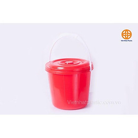 Mua Xô nhựa có nắp 10L nhựa việt nhật đựng thực phẩm  chứa nước Xô 10Lit ( 5210 )