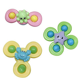 Set 3 con quay spinner, chong chóng dính tường, âm thanh vui nhộn cho bé