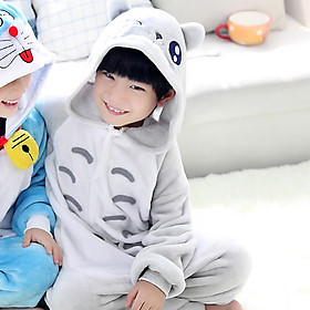 Bộ Đồ hình thú toroto liền thân lông mịn Pijama Cho Người Lớn và Trẻ Em Hoạt Hình Cosplay