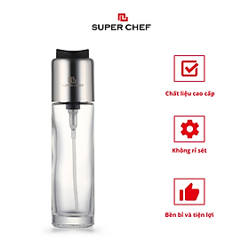 Mua Bình Xịt Dầu Ăn Thủy Tinh Super Chef Giúp Tiết Kiệm Dầu Ăn  Kiểm Soát Lượng Dầu Tốt Cho Sức Khỏe  Xịt Gia Vị Thấm Đều Thơm Ngon  Thiết Kế Sang Trọng Và Tiện Lợi ( 90 ml/ 180ml)