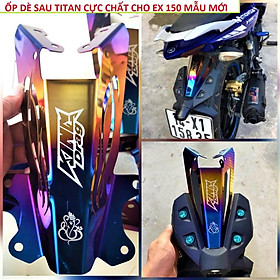 Ốp dè chắn bùn titan loại dày đẹp cho ex 150 mẫu mới hàng cao cấp