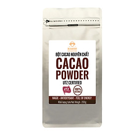 Bột cacao nguyên chất 100% dk harvest 100g, 200g, 500g