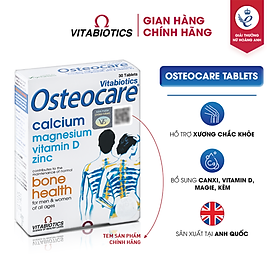 Viên Uống Chắc Khỏe Xương Vitabiotics OSTEOCARE Bổ Sung Canxi