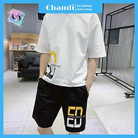 Đồ Bộ Thể Thao Nam thương hiệu Chandi, Đồ Bộ Mặc Nhà chất liệu thun cao cấp mát mẻ, thấm hút mồ hôi tốt MS9011