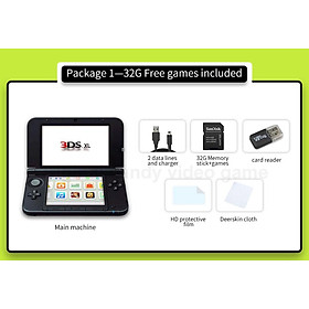 Bản gốc / tân trang 3DS XL 3DS XL Trò chơi cầm tay Trò chơi miễn phí Trò chơi Zelda Super Smash Bros Pokemon Sun 3DSXL mang theo 32/64 / 128GB Màu
