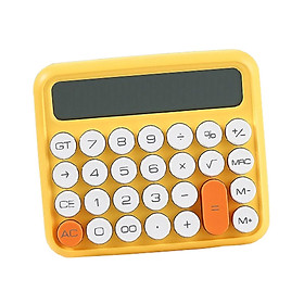 Portable Desktop Calculator Large Display Big Button 12 digits for Home Khaki