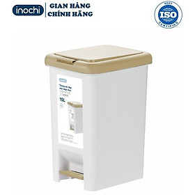 Mua Thùng Rác Hiro Nhựa Đạp Chân Nắp Đậy Chữ Nhật INOCHI 15 Lít Làm Sọt Rác Văn Phòng Gia Đình TRAC15