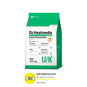 Thức ăn Hỗ trợ viêm da chó Dr.Healmedix ULTRA HYPOALLERGENIC K-1000 PLUS 1.5kg