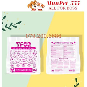 Cát đậu nành TFOR 6L vệ sinh cho mèo an toàn bảo vệ môi trường