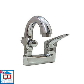 Mua Sen vòi liền chậu Lavabo nóng lạnh. Vật liệu bằng đồng  hợp kim kẽm mạ chrome bóng. Bền  đẹp phù hợp nhà tắm. SLCĐA01