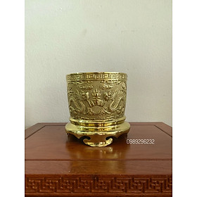 Mua Lư hương   bát cắm nhang bằng đồng vàng 14cm