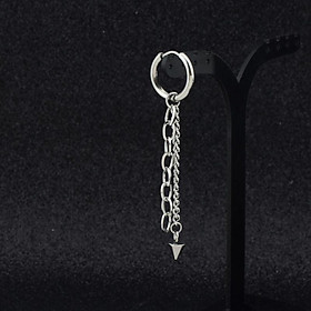 Bông tai nam thả song mắt xích to nhỏ mix đinh J HOPE