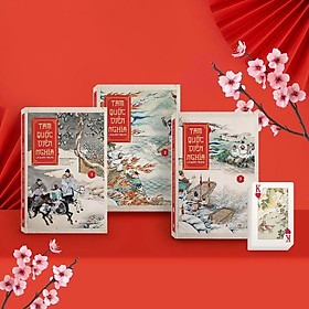 Sách Tam Quốc Diễn Nghĩa Trọn Bộ 3 Tập Bìa Cứng, Tặng kèm Bộ Bài Tây Đặc Sắc, Văn Học Kinh Điển