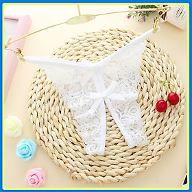 QL4343 Quần lót lọt khe ren sexy cao cấp - Quần lót nữ - Quần chip nữ - Quần lọt khe - Đồ lót nữ - Trắng