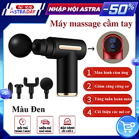 Máy massage mini cầm tay CTFAST-720: Mát xa 6 cấp độ, hỗ trợ maassage chuyên sâu, giảm đau cơ, cứng khớp hiệu quả nhanh chóng, đi kèm 4 đầu chuyên dụng - Quà tặng cho sức khỏe