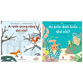 Combo Truyện Kể Cho Bé Hay: Ai Trốn Trong Rừng Thế Nhỉ + Ai Trốn Dưới Biển Thế Nhỉ ( Tặng Kèm Postcard Happy Life )
