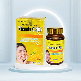 Viên uống vitamin C 500 ND, lọ 100 viên, tăng cường sức đề kháng