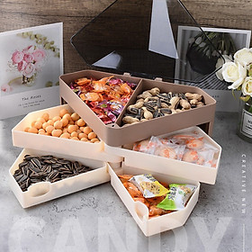Mua HỘP MỨT HÌNH KIM CƯƠNG   TAM GIÁC ( 3 TẦNG   6 NGĂN )