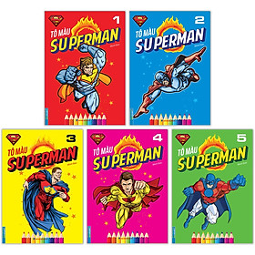 Combo 5 Cuốn Tô Màu Superman